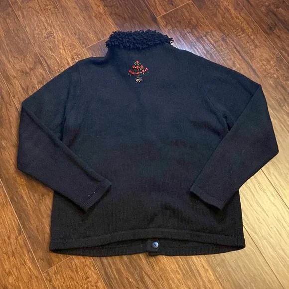 Lemon Grass Jeweled Holiday Sweater - Picture 7 of 8